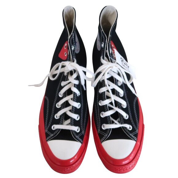COMME DES GARCONS Play x Converse high top sneakers M 11 W 13 - Picture 3 of 10
